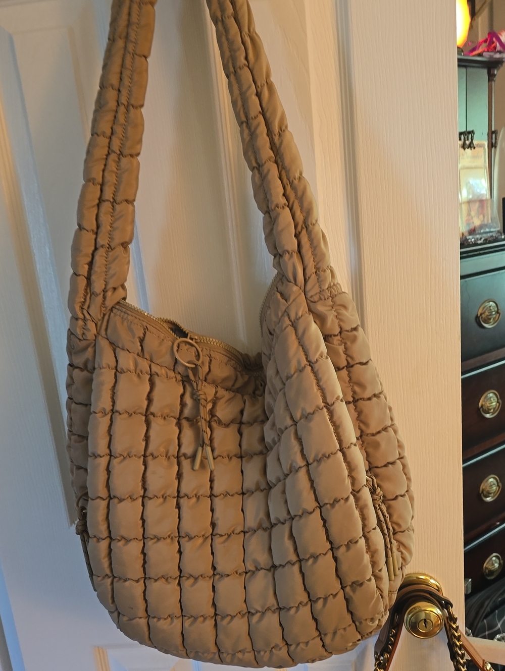 UrbanFit By Urban Expressions Quilted Puffer  Hobo Bag